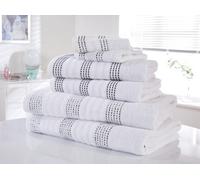 Rapport Home – Spa Towel Set – 6-Piece Bale – 100% Cotton, Super Soft & Absorbent – White