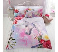 Rapport Home Sparkle & Shine Duvet Cover Set with Pillowcase in White | Size: Double Rapport Home White Double