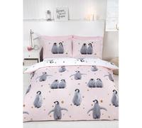 Rapport Home Starry Penguins Double Duvet Set, 2 pieces, Double-Ice, Polyester-Cotton, Blue