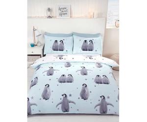 Rapport Home Starry Penguin Duvet Cover Set (Single, Ice)