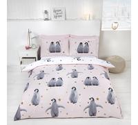 Rapport Home Starry Penguins Pink Duvet Set - Single, Pink
