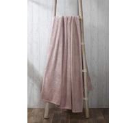 Coral Polyester Fleece Blanket Throw Rapport Home Dusty Pink 200cm x 240cm