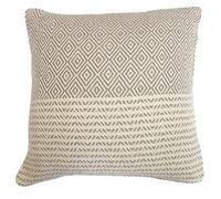 Rapport Home Throw Cushion Cover 100% Cotton Decorative Cream Cushion Cover (43 x 43 cm)