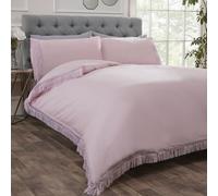 Rapport Home Tia Trellis Tasseled Duvet Cover Set with Pillowcase in Dusty Pink | Size: King Rapport Home Dusty Pink King