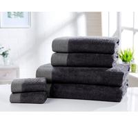 Rapport Home Tidal 550GSM Cotton Super Soft & Absorbant Towel in Charcoal Rapport Home Charcoal