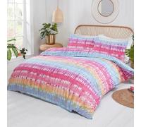 Tie Dye Reversible King Duvet Quilt Cover Bedding Set