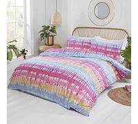 Rapport Home Tie Dye Duvet Cover Set, Polycotton, Multicolour, King