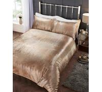 Rapport Home Tiffany Duvet Cover Set with Pillowcase in Gold | Size: King Rapport Home Gold King