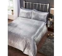 Rapport Home Tiffany Duvet Cover Set with Pillowcase in Silver | Size: Super King Rapport Home Silver Super King