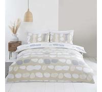 Rapport Home Truro Mircrofibre Double size Reversible Duvet Cover Set in Colour Natural, Cream