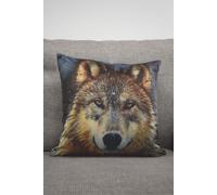 Rapport Home Twilight Wolf Cushion Cover (43x43) | Size: 43 cm x 43 cm Rapport Home Multicolor 43 cm x 43 cm