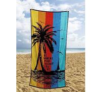 Rapport Home Ultra Absorbent Tropical Palm Tree Beach Towel