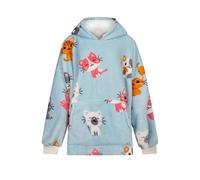 Rapport Home Kitties Fleece Hoodie Multi, Multi