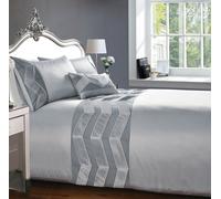 Rapport Home Valencia Boudoir Filled Cushion (50x30 cm) in Silver | Size: 30 cm x 50 cm Rapport Home Silver 30 cm x 50 cm
