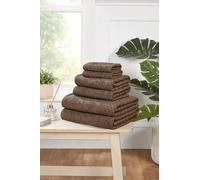 Rapport Home Versailles Jacquard 6-Piece Towel Bale | Luxurious 100% Cotton 500GSM Bathroom Set for Soft Absorbent Comfort and Elegant Style | Bale Mushroom Latte