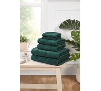 Rapport Home Versailles Jacquard 6-Piece Towel Bale | Luxurious 100% Cotton 500GSM Bathroom Set for Soft Absorbent Comfort and Elegant Style | Bale Jade Green
