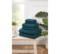 Rapport Home Versailles Jacquard 6-Piece Towel Bale | Luxurious 100% Cotton 500GSM Bathroom Set for Soft Absorbent Comfort and Elegant Style | Bale Lagoon