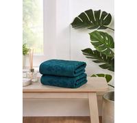 Rapport Home Versailles Jacquard Bath Towel Pure Cotton Lagoon
