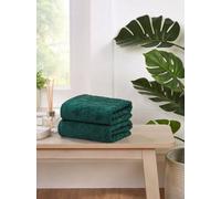 Rapport Home Versailles Jacquard Cotton Bath Sheet Towels Set Of 2 (Green)