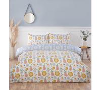 Rapport Home Victorian Bloom Microfibre Reversible Duvet Cover Set with Pillowcase in Blue | Size: King Rapport Home Blue King