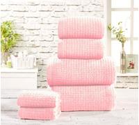 Rapport Home Waffle Hand Towel Pure Cotton Dusky Pink