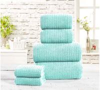 Rapport Home Waffle Towel Pure Cotton Face Duck Egg