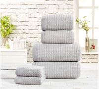 Rapport Home Waffle Towel Pure Cotton Face Silver