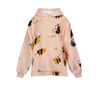 Rapport Home Wearable Hoodie Blanket Unisex Oversized Sherpa Lined Hoodie Coral