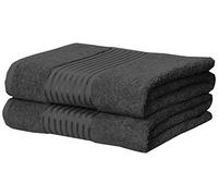 Rapport Home Windsor 2-Piece Towel Bale, 100% Cotton-Grey, Combed, 140 x 90 x 1 cm