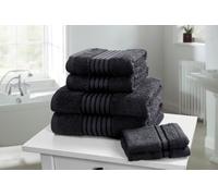 Rapport Home Windsor 500 gsm Cotton Super Soft & Absorbant Towel in Black Rapport Home Black