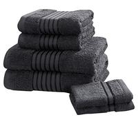 Rapport Home Windsor 6-Piece Towel Bale, Combed Cotton, Grey, 120 x 70 x 1 cm