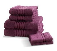Rapport Home Windsor 6-Piece Towel Bale, Combed Cotton, Plum, 120 x 70 x 1 cm