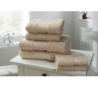 Rapport Home Windsor Latte Cotton Face Cloth - Size: 0.1 x 30 x 30cm - Cream - Wilko
