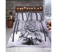 Rapport Home Winter Sparkle Single Bed Duvet Set With Pillowcase