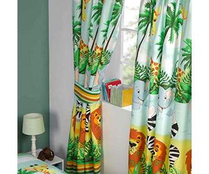 Rapport Jungle-Tastique 54" Lined Curtains