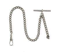 Rapport London, Pocket Watch Chain, Silver with T-Bar