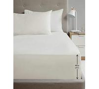 Rapport Luxury Super Soft Percale Plain Pillowcase 2 Pack Pillowcase Pair Cream