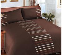 Rapport Home Manhattan Duvet Set, Single-Brown, Polyester-Cotton