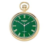 Rapport Mechanical Full Hunter Pocket Watch - Vintage Style Silver Pocket Watches, Timepiece Watches, Roman Numeral Dial, 50mm Mechanical Wind-Up Watch with Matching Chain - A Heritage Piece for Men