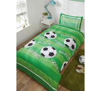 Rapport Men's Goal Football Duvet Cover Set in Green | Size: Single Rapport Green Single