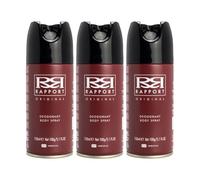 Rapport Original Deodorant Body Spray, Fresh and Spicy Every-Day Fragrance for Him, Multi-Pack, 3 x 150ml