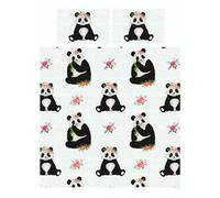 Rapport Panda Duvet Cover Set in Black | Size: Single Rapport Black Single