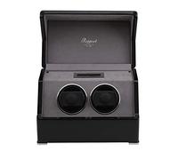 Rapport Perpetua III Duo Watch Winder - Dual Automatic Watches Winder, Rotation Storage Display Box, Watch Rotator with LCD Touchscreen, High-Gloss Lacquered Wood Case & Silent Motor, Black