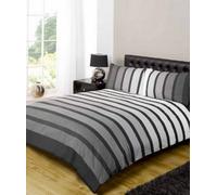 Rapport Soho Plain Striped Duvet Cover Set