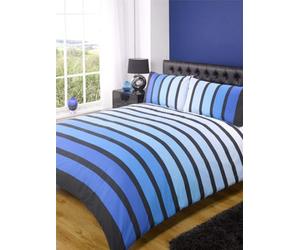 Rapport Soho Plain Striped Duvet Cover Set