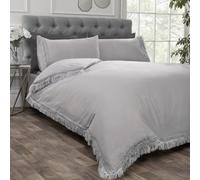 Rapport Home Single Tia Trellis Duvet Set - Silver, Silver