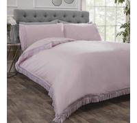 Tia Trellis Tasseled Duvet Cover Set with Pillowcase Rapport Home Dusty Pink King