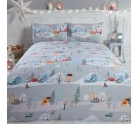 Winter Town Christmas Single Duvet Cover Set