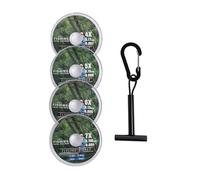 Raprance Tippet Line with Holder Fly Fishing Tippets Leaders Trout Freshwater Saltwater 30M /33Yds（4-5-6-7X