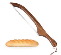 RAPSAKEMOH Bread Knife for Homemade Bread, Sourdough bread knife,Bread slicer for Homemade Bread, Baguettes and More Cuts Thin,Bow Design Easy to Cutting Even Slices